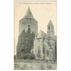 carte postale ancienne 28 CHATEAUDUN. Château, Donjon et Chapelle