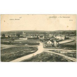 carte postale ancienne 28 CHAUDON. Vue panoramique. Taches de rouille...