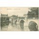 carte postale ancienne 28 CLOYES. Le Pont sur le Loir 1937