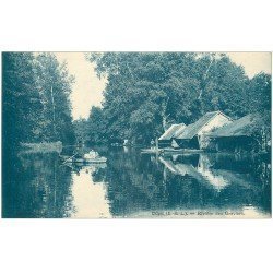 carte postale ancienne 28 CLOYES. Rivière des Graviers avec Lavoir