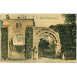 28 COULOMBS. Portail Abbaye personnels sur Terrasse. Carte toilée