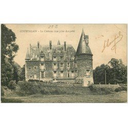 carte postale ancienne 28 COURTALAIN. Le Château vu des Prés