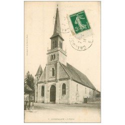 carte postale ancienne 28 COURTALAIN. L'Eglise 1914