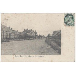 carte postale ancienne 28 CRECY-COUVE par Tréon. Grande Rue 1907