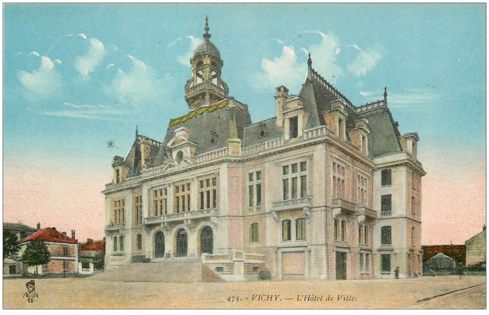 carte postale ancienne 03 VICHY. Hôtel de Ville