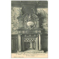 carte postale ancienne 28 DREUX. Caisse d'Epargne Cheminée Salle des Directeurs