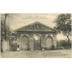 carte postale ancienne 28 DREUX. Chapelle Saint-Louis Portail Chemin de Ronde