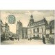 carte postale ancienne 28 DREUX. Eglise Saint-Pierre et Caisse d'Epargne 1906