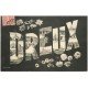 carte postale ancienne 28 DREUX. Fantaisie 1905. Un peu molle aux coins...