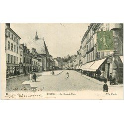 carte postale ancienne 28 DREUX. Grande Rue 1918