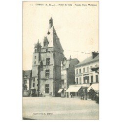 carte postale ancienne 28 DREUX. Hôtel de Ville Place Métézeau