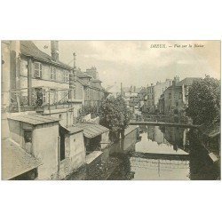 carte postale ancienne 28 DREUX. La Blaise personnage sur Terrasse