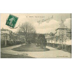 carte postale ancienne 28 DREUX. Le Square 1908