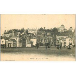 carte postale ancienne 28 DREUX. Place Saint-Gilles