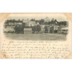 carte postale ancienne 28 DREUX. Place Saint-Gilles 1901