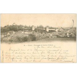 carte postale ancienne 28 DREUX. Remparts de l'ancien Château 1902