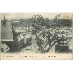 carte postale ancienne 28 DREUX. Sous la Neige 1923