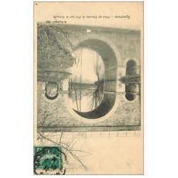 carte postale ancienne 28 EPERNON. Pont du Chemin de Fer sur la Drouette 1911