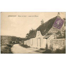 carte postale ancienne 28 EPERNON. Route de Droue 1925