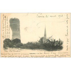 carte postale ancienne 28 GALLARDON. La Tour 1903