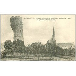 carte postale ancienne 28 GALLARDON. Tour et Eglise Saint-Pierre n°98