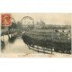 carte postale ancienne 28 GALLARDON. Vache et Rivière 1918