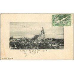 carte postale ancienne 28 ILLIERS. Eglise Saint-Jacques 1924