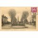 carte postale ancienne 28 ILLIERS. Place de la Gare 1935 Monument et Hôtel