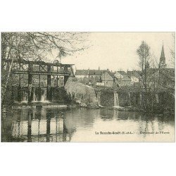 carte postale ancienne 28 LA BAZOCHE-GOUET. Déversoir de l'Yerre et écluses