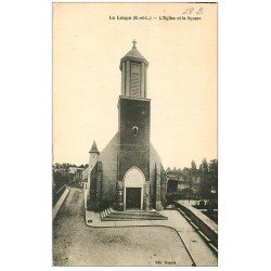 carte postale ancienne 28 LA LOUPE. Eglise et Square 1936