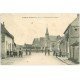 carte postale ancienne 28 LE GAULT-SAINT-DENIS. Grande Rue et Place 1914 (défaut)...