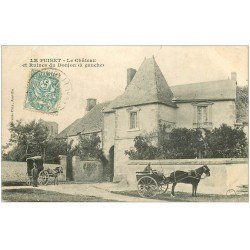 carte postale ancienne 28 LE PUISET. Château et Donjon vers 1905