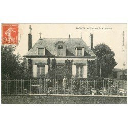 carte postale ancienne 28 LOGRON. Propriété de Juchet 1909 animation