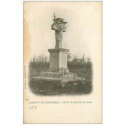 carte postale ancienne 28 LOIGNY-LA-BATAILLE. Croix du Général de Sonis vers 1900