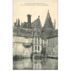 carte postale ancienne 28 MAINTENON. Château. Fossés et Abside de la Chapelle