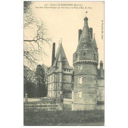 carte postale ancienne 28 MAINTENON. Château. Tours et Pièce d'Eau du Parc