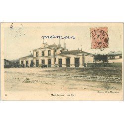 28 MAINTENON. La Gare en couleur 1906
