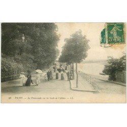 carte postale ancienne 03 VICHY. L'Allier. Promenade vers 1912