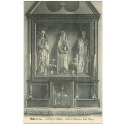 carte postale ancienne 28 MIGNIERES. Autet et Châsse des Trois Maries. Eglise 1912