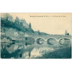 carte postale ancienne 28 MONTIGNY-LE-GANNELON. Le Pont 1932