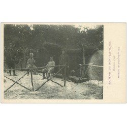 carte postale ancienne 28 MONT-LES-VIGNES. Poilus Guerre 14-18. Carte Réclame Thirion-Bellonte à Dreux. Vins et Spiritueux
