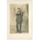28 MONVETOUR. Saint-Sauveur Levasville. Rare un Violoniste Carte Photo 1912