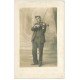 28 MONVETOUR. Saint-Sauveur Levasville. Rare un Violoniste Carte Photo 1912
