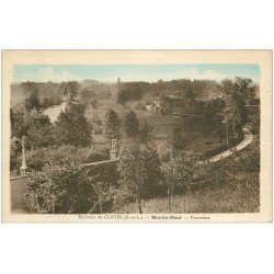 carte postale ancienne 28 MOULIN-NEUF. Panorama 1937