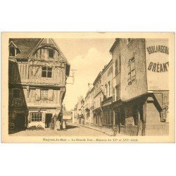 carte postale ancienne 28 NOGENT-LE-ROI. La Grande Rue. Harnais Maison Sourice