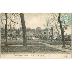 carte postale ancienne 28 NOGENT-LE-ROTROU. Château et Promenades 1905