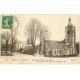 carte postale ancienne 28 NOGENT-LE-ROTROU. Eglise Saint-Hilaire et Place 1913