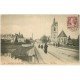 carte postale ancienne 28 NOGENT-LE-ROTROU. Le Pont et Eglise Saint-Hilaire 1925