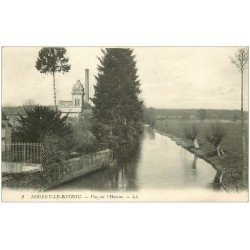 carte postale ancienne 28 NOGENT-LE-ROTROU. L'Huisne 2