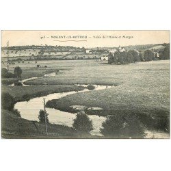 carte postale ancienne 28 NOGENT-LE-ROTROU. L'Huisne Vallée et Margon 1908